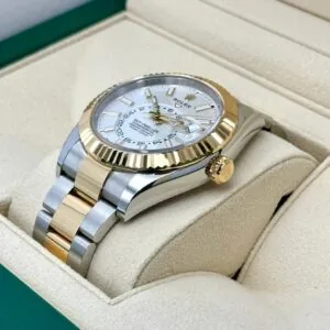 RLX Sky-Dweller 42mm 336933-0005/0006 Two-Tone Yellow Gold White Dial Oyster