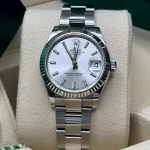 RLX Datejust m278274-0011/0012 Silver Dial 31mm Fluted Bezel Oyster Bracelet