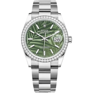 RLX Datejust 36mm 126284 Olive Green Dial Jubilee Bracelet