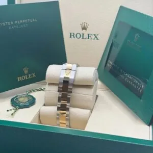 RLX Lady-Datejust 31mm 279383RBR Silver Diamond Dial Yellow Rolesor Oyster Bracelet