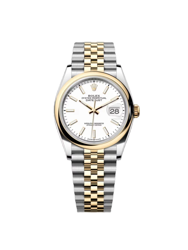 RLX Datejust 36mm 126203 White Dial Domed Bezel Jubilee Bracelet