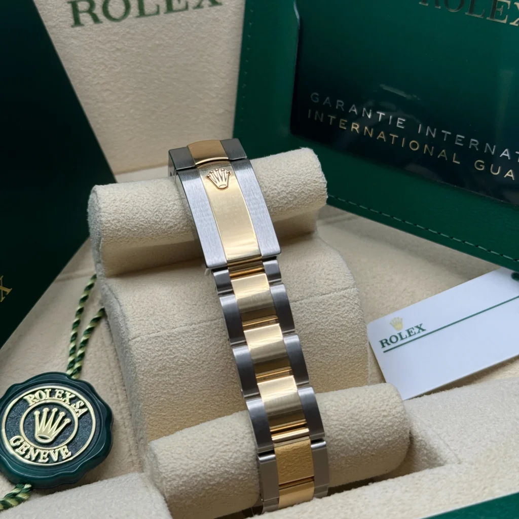 RLX Datejust m278273-0031/0032 31mm Olive Green Floral Motif Dial Stainless Steel and Yellow Gold Oyster Watch