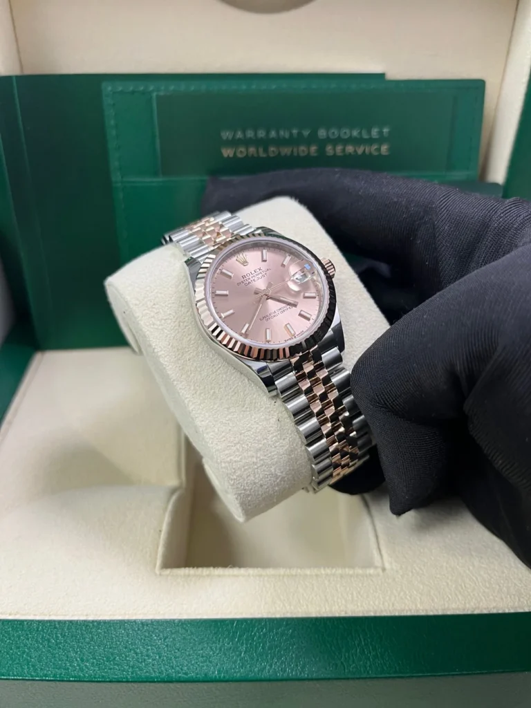 RLX Datejust m278271-0009/0010 Rose 31mm Dial Oyster Bracelet Watch