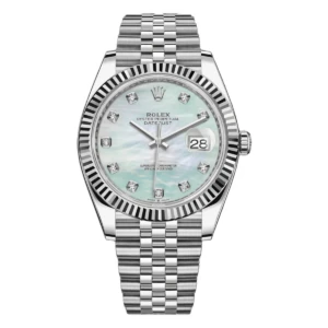 RLX Datejust 41 Mother of Pearl Diamond Stainless Steel Fluted Oyster - 126334