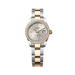 RLX Lady-Datejust 31mm 279383RBR Silver Diamond Dial Yellow Rolesor Oyster Bracelet