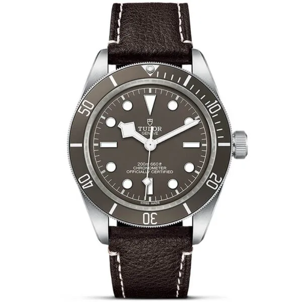 【7A Quality】TUDOR Black Bay 58 925 39mm Silver Case Taupe Dial Leather Strap Watch M79010SG-0001