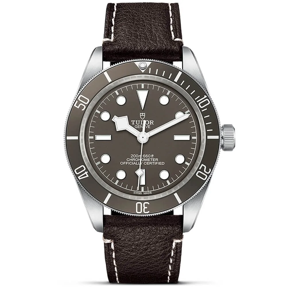 【7A Quality】TUDOR Black Bay 58 925 39mm Silver Case Taupe Dial Leather Strap Watch M79010SG-0001