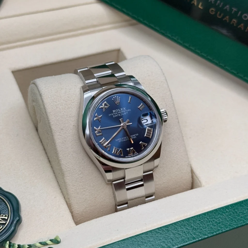 RLX Datejust m278240-0017/0018 31mm Blue Roman Domed Bezel Oyster Oystersteel