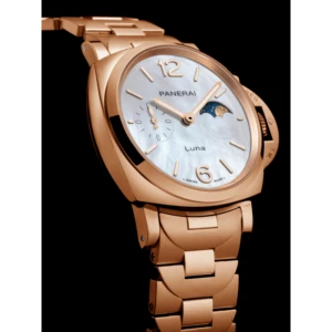【7A Quality】Panerai Luminor Due Luna TuttoOro 38mm PAM01504