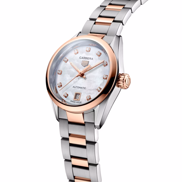 【7A Quality】TAG Heuer Carrera 29mm Bicolour Ladies Watch WBN2450.BD0569