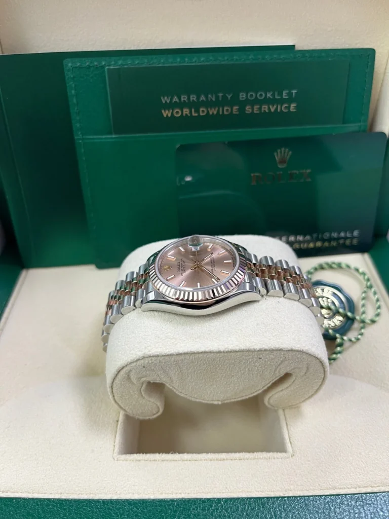 RLX Datejust m278271-0009/0010 Rose 31mm Dial Oyster Bracelet Watch
