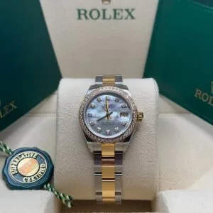 RLX Lady-Datejust 31mm 279383RBR Mother-of-Pearl Dial Yellow Rolesor Oyster Bracelet