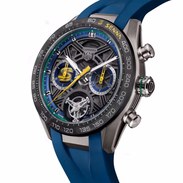 【7A Quality】TAG Heuer Carerra Chronograph Tourbillon Extreme Sport X Senna 44mm Limited Editon Mens Watch Blue CBU5081.FT6274