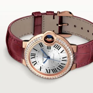Cartier Ballon Bleu Bleu 18K Rose Gold Diamond 33mm WJBB0033 - United Luxury