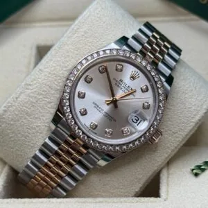 RLX Datejust m278381-0015/0016 Silver Diamond Dial Diamond-Set Bezel 31mm