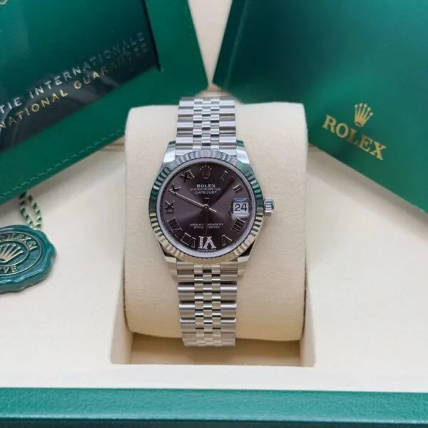 RLX Datejust m278274-0027/0028 Dark Grey 31mm Dial Oyster Watch