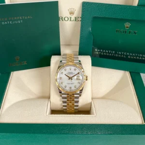 RLX Datejust 36mm 126233 MOP Diamond Dial Jubilee Two-Tone Bracelet Watch