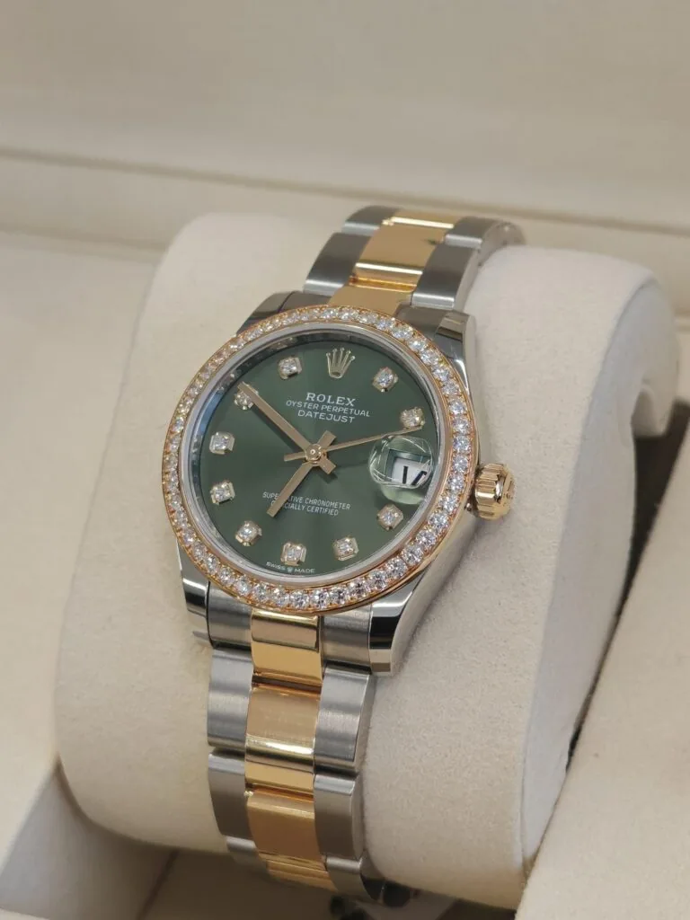 RLX Datejust m278383RBR-0029/0030 31mm Olive Green Dial Oyster Bracelet