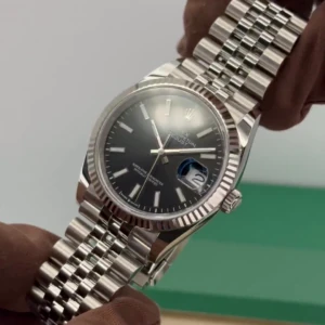 RLX Datejust 36mm 126234 Black Index Jubilee Stainless Steel Mens Watch