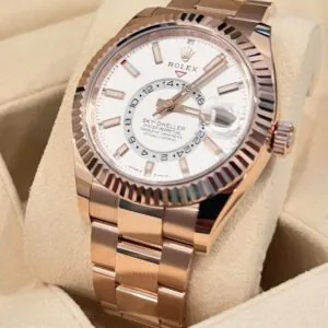RLX Sky-Dweller 42mm 336935-0003/0007 Rose Gold White Dial Oyster