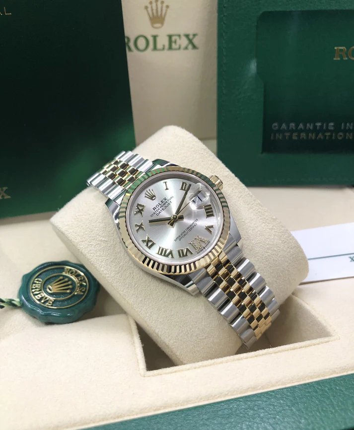 RLX Datejust m278273-0003/0004 31mm Silver Dial Stainless Steel and Yellow Gold Oyster Watch