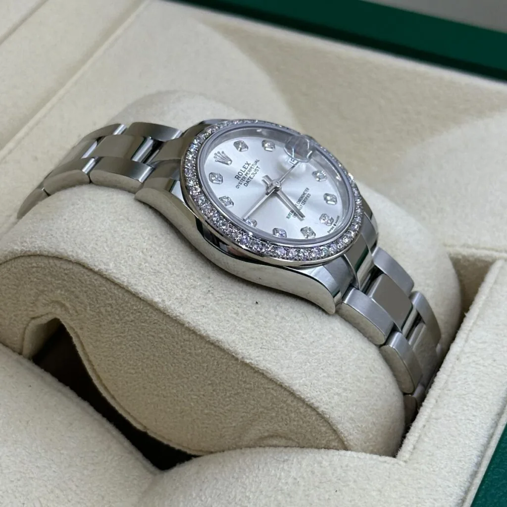 RLX Datejust m278384RBR-0033/0034 Silver 31mm Dial Oyster Watch