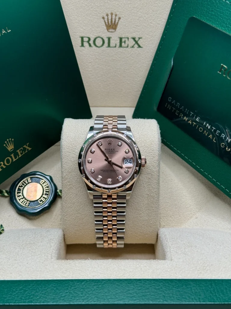 RLX Datejust m278341-0023/0024 Rosé Dial 31mm Oyster Bracelet