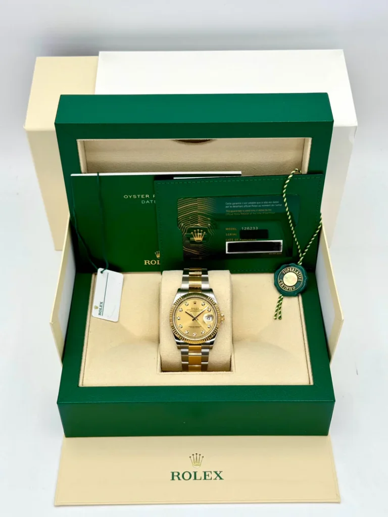 RLX Datejust 36mm 126233 Champagne Dial Jubilee Bracelet Watch