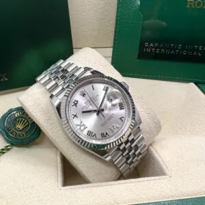 RLX Datejust 36mm 126234 White Roman Dial Oyster Stainless Steel Mens