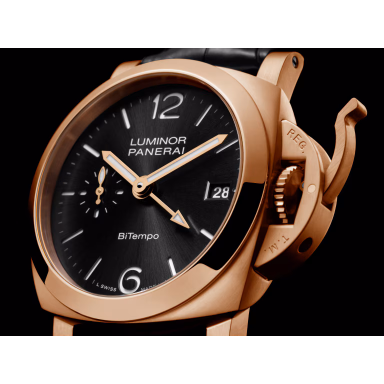 【7A Quality】Panerai Luminor Quaranta BiTempo Goldtech™ 40mm PAM01641