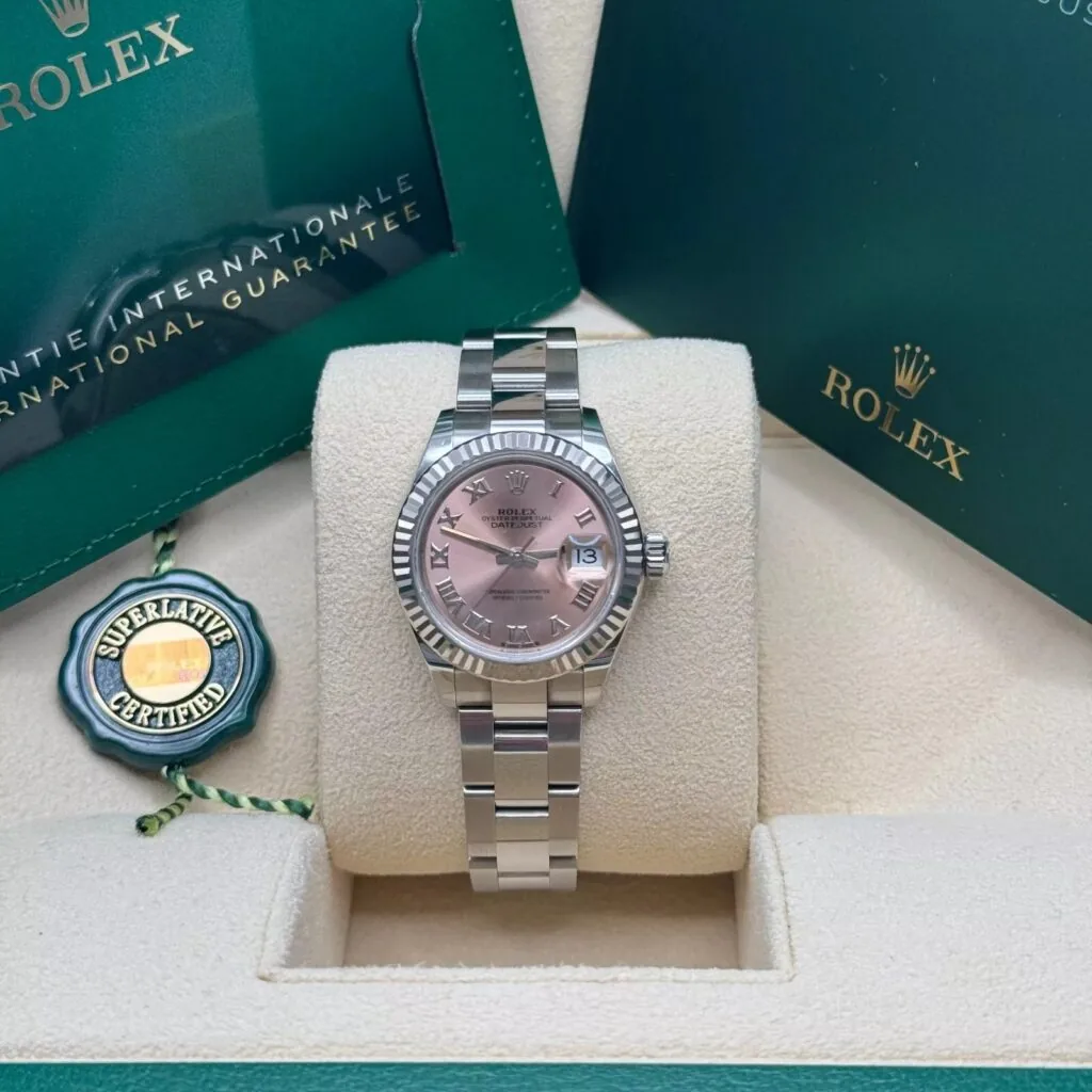 RLX Lady-Datejust 31mm 279174 Pink Roman Dial Oyster Bracelet