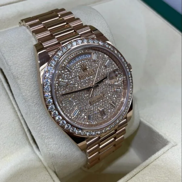 RLX Day-Date 40mm Diamonds Paved Dial 228345rbr-0002