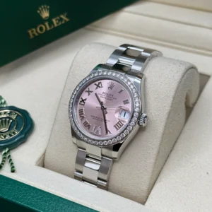 RLX Datejust m278384RBR-0027/0028 Pink 31mm Dial Oyster Watch