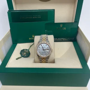 RLX Datejust 36mm 126283 White Mother-of-Pearl Dial Jubilee Bracelet Watch