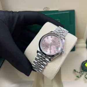 RLX Datejust m278274-0031/0032 Pink 31mm Dial Oyster Watch