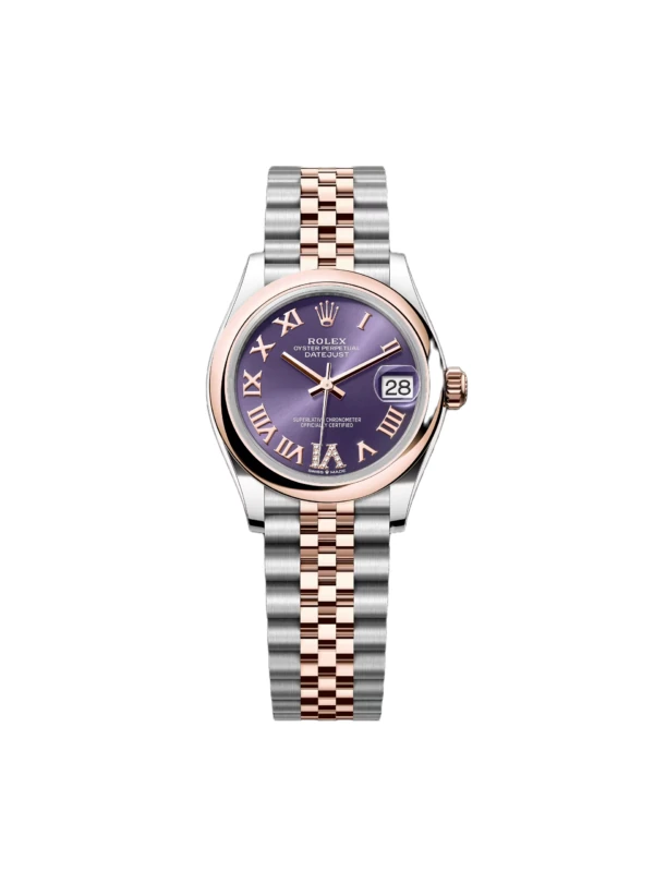 RLX Datejust m278241-0019/0020 Aubergine 31mm Dial Oyster Bracelet Watch
