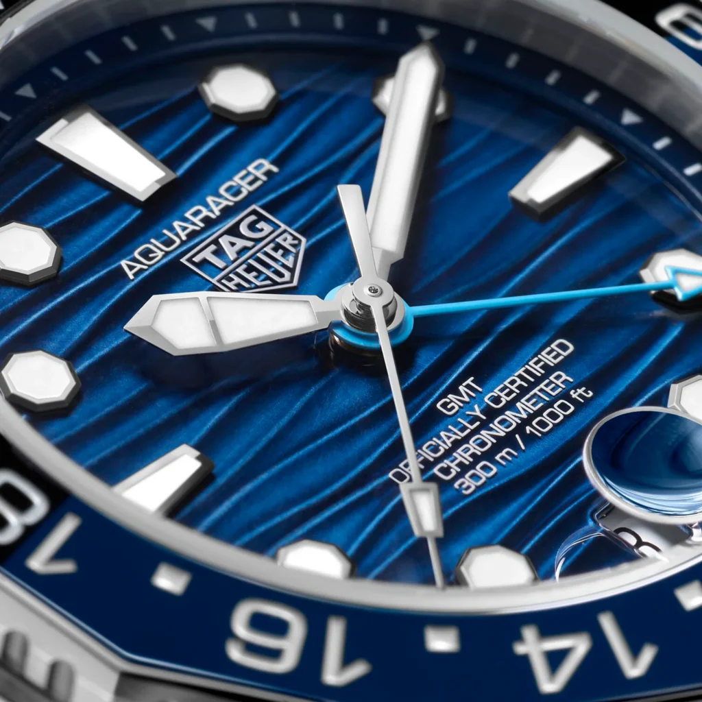 【7A Quality】TAG Heuer Aquaracer Professional 300 GMT 42mm Mens Watch Blue Rubber WBP5114.FT6259