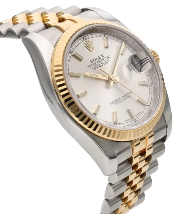 Rolex Datejust 36mm Two-Tone Yellow Gold Fluted