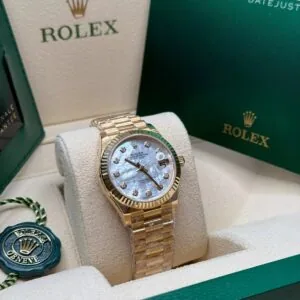 RLX Datejust m278278-0020 White 31mm Dial President Bracelet Watch