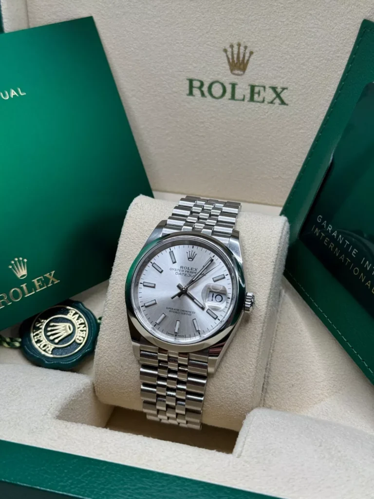 RLX Datejust 36mm 126200 Oyster Perpetual Silver Dial Jubilee Stainless Steel