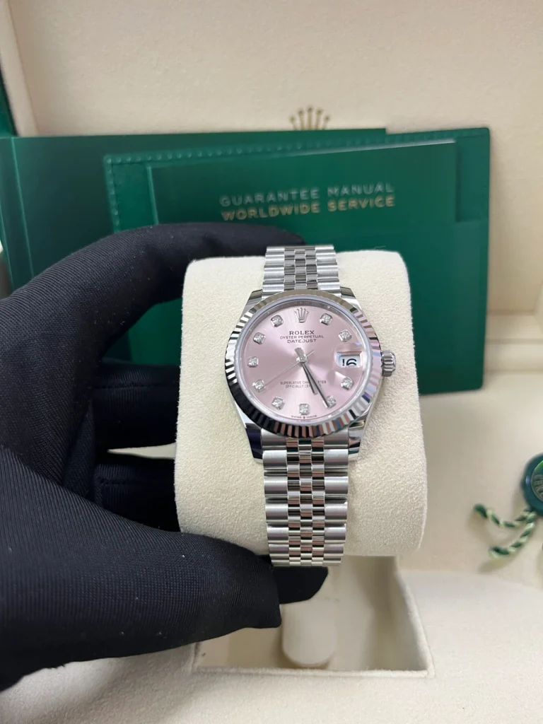 RLX Datejust m278274-0031/0032 Pink 31mm Dial Oyster Watch