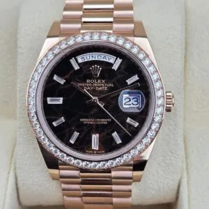 RLX Day-Date 40mm Eisenkiesel / Diamonds Dial 228345rbr-0016