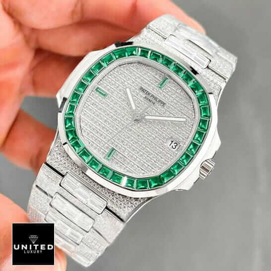 Emerald Bezel 5711 Replica 1 emerald bezel 5711 replica 5