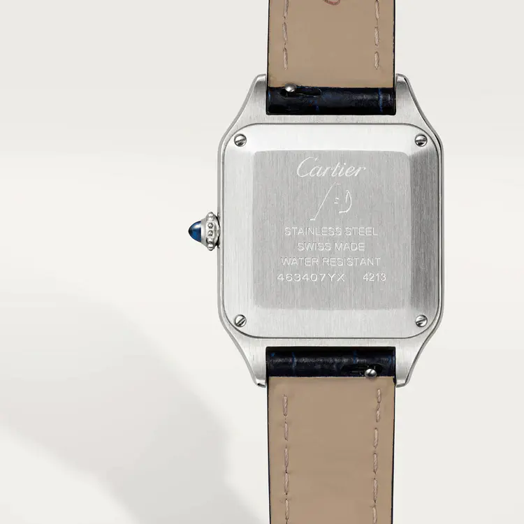 CARTIER SANTOS-DUMONT Small Model Blue Strap WSSA0023 - United Luxury