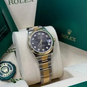 RLX Datejust m278273-0021/0022 31mm Dark Grey Dial Stainless Steel and Yellow Gold Oyster Watch