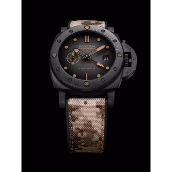 【7A Quality】Panerai Submersible QuarantaQuattro GMT Navy SEALs Carbotech™ 44mm PAM01513