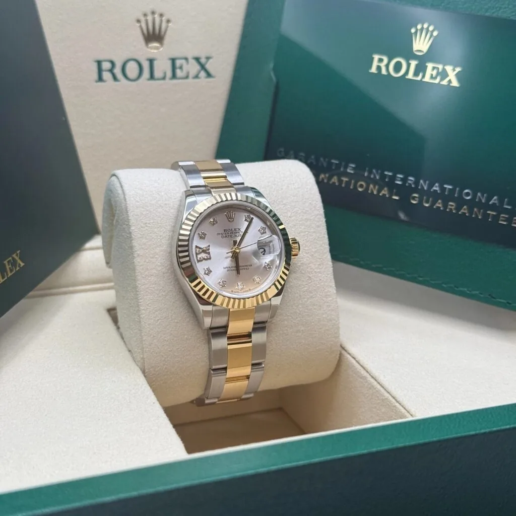 RLX Lady-Datejust 31mm 279173 Silver Diamond Dial Oyster Bracelet