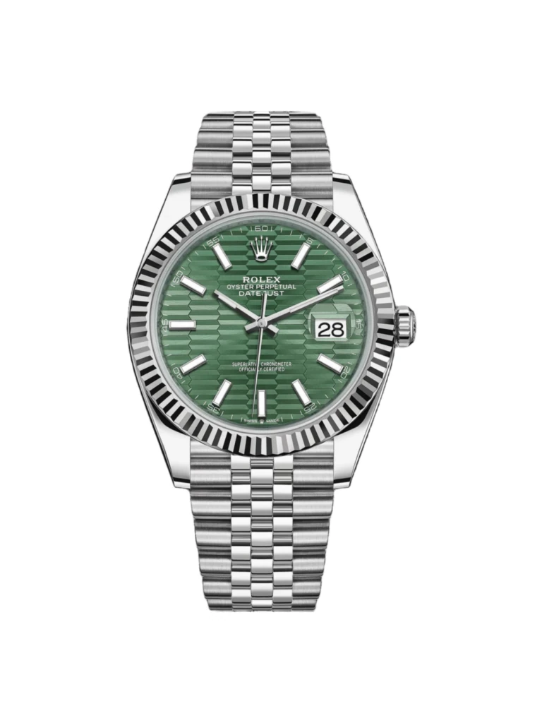 RLX Datejust 41mm 126334 Mint Green Fluted Motif Dial Oyster Bracelet