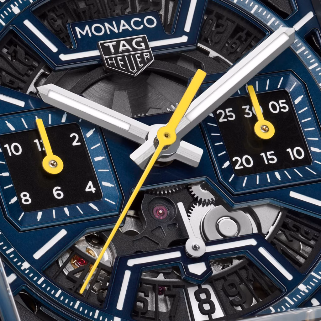 【7A Quality】TAG Heuer Monaco Skeleton 39mm Mens Watch Blue CBL2188.FT6261