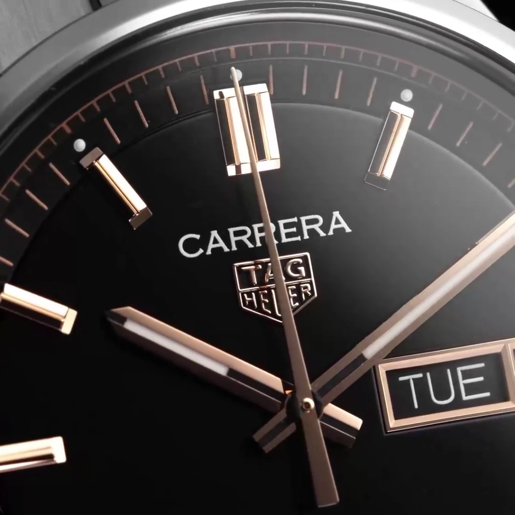 【7A Quality】TAG Heuer Carrera Day-Date 41mm Mens Watch Black WDA2111.BA0043